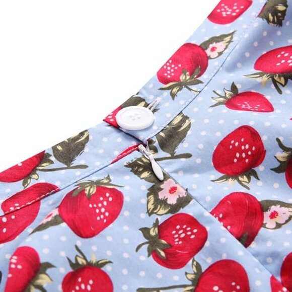 50's Retro Vintage Full Circle Skirt Women's Cocktail Party A-Line Skirt - Picture 3 of 9